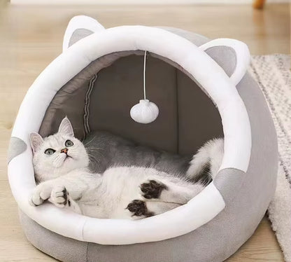 Deep Sleep Cat Bed Warm Pet Basket Cozy Cat House Kitten Lounger Cushion Cat Nesk Tent Very Soft Small Dog Mat Bag Cave Cats Bed